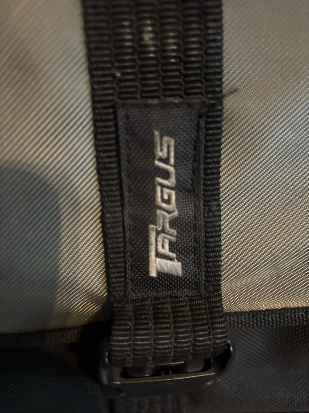 Targus Black and Gray Laptop Briefcase with Front Buckle